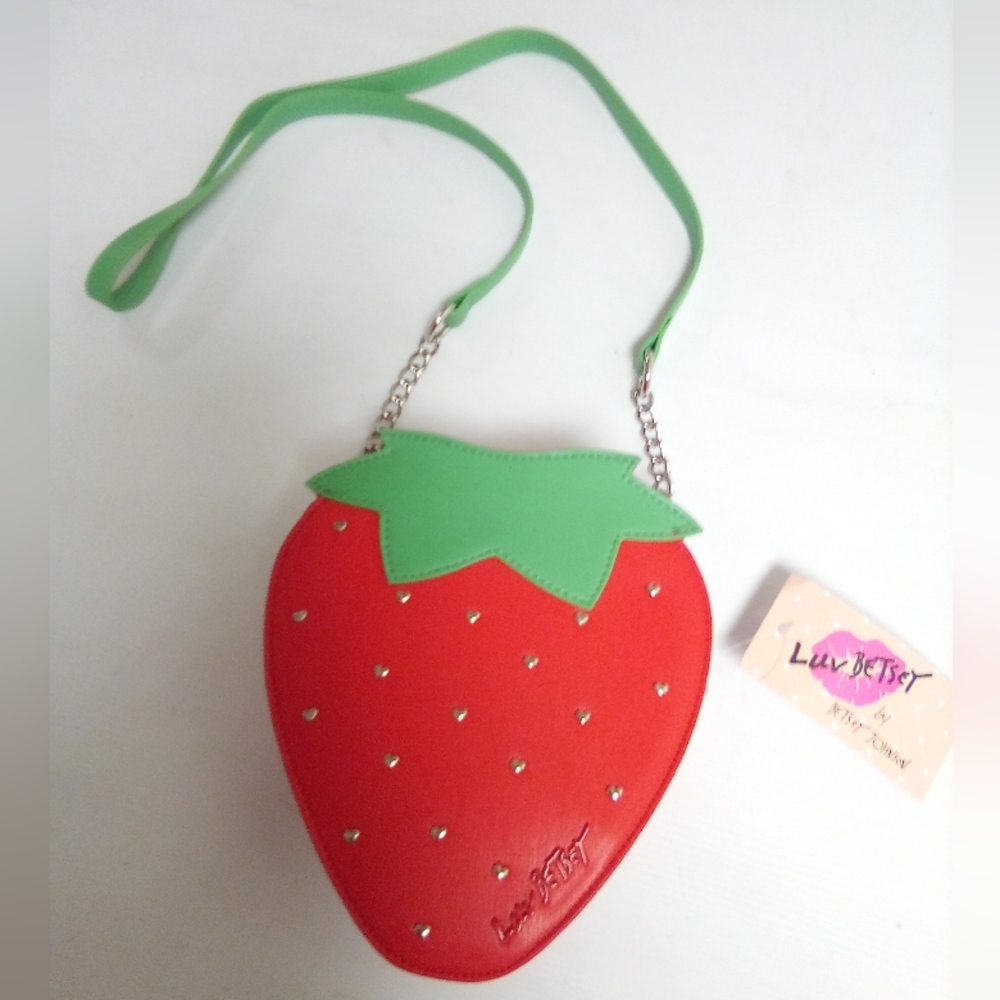 Betsey Johnson Red Strawberry Purse